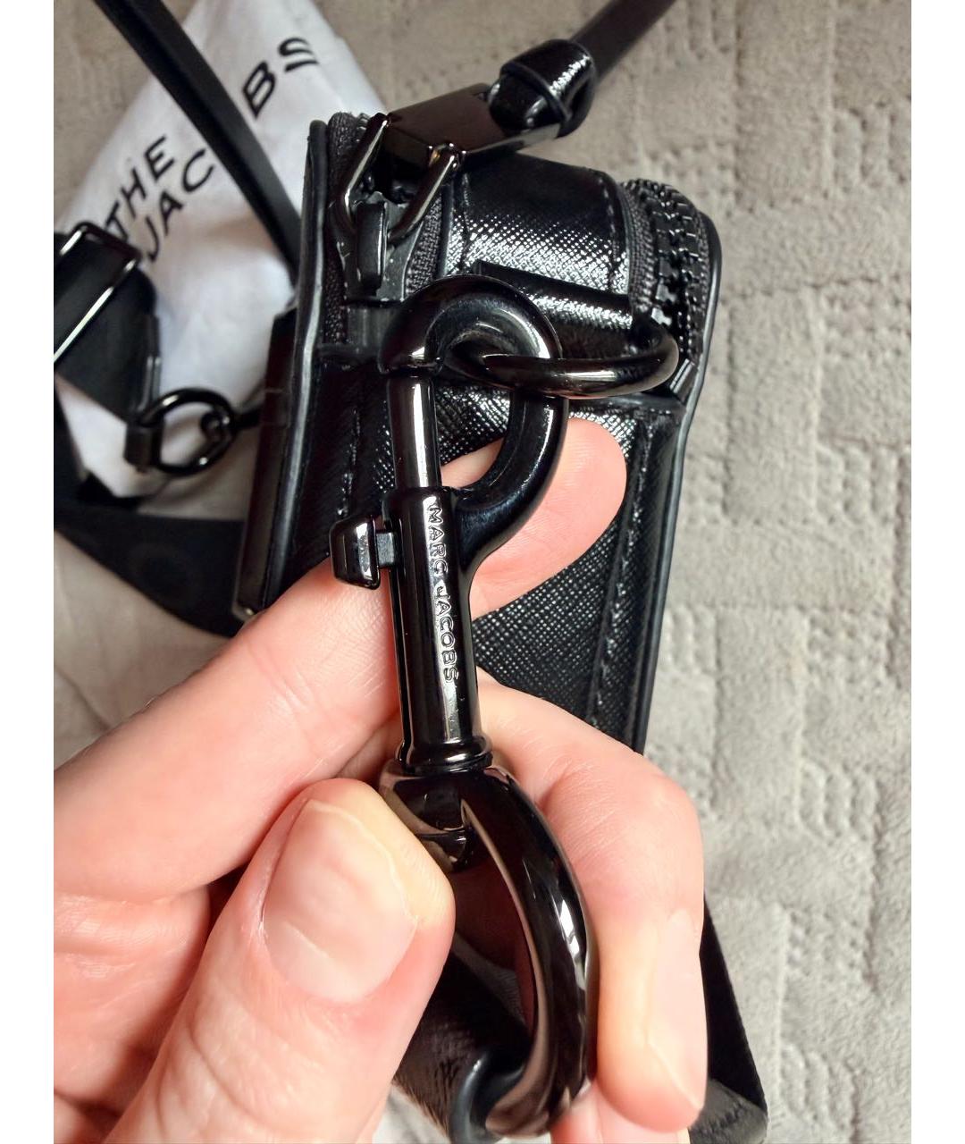MARC JACOBS Черная кожаная сумка через плечо, фото 8