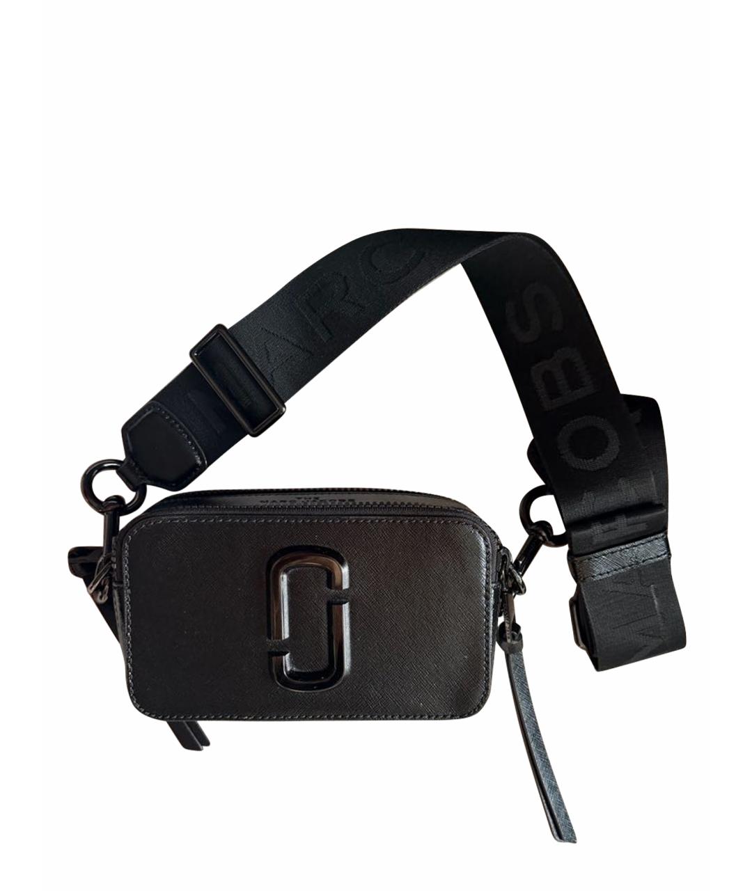 MARC JACOBS Черная кожаная сумка через плечо, фото 1