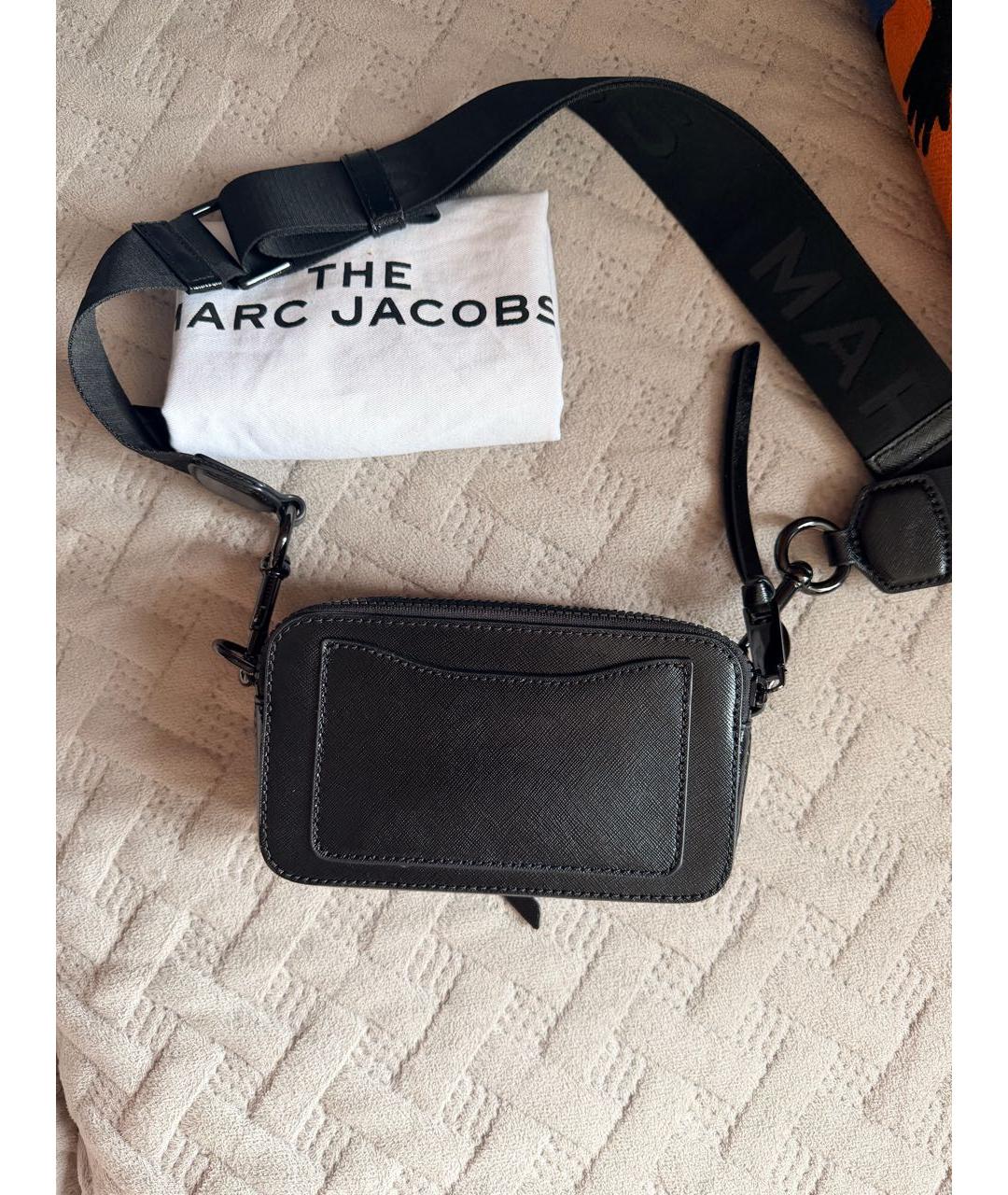 MARC JACOBS Черная кожаная сумка через плечо, фото 3