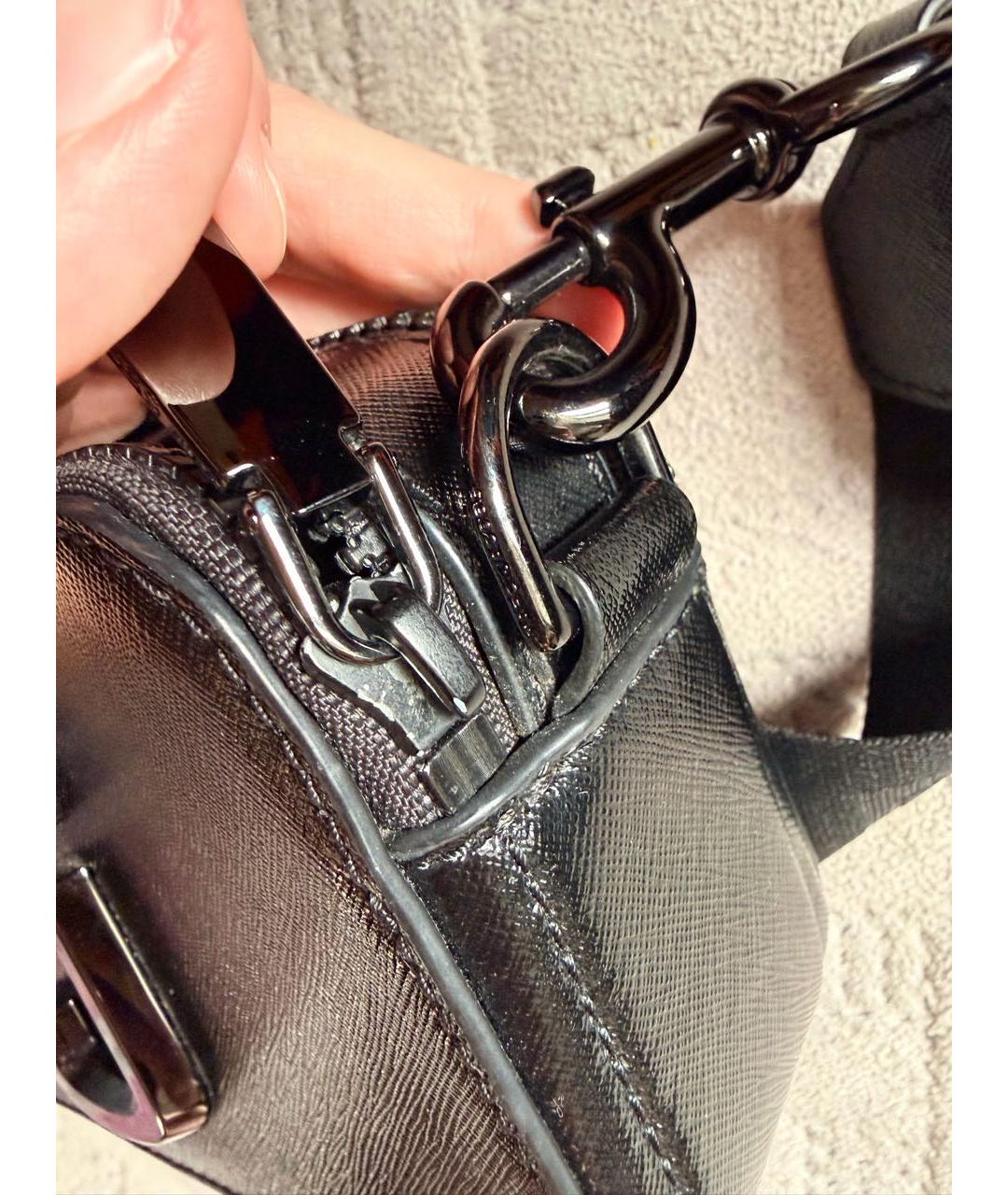 MARC JACOBS Черная кожаная сумка через плечо, фото 6