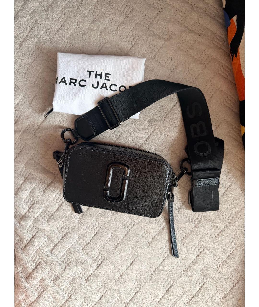 MARC JACOBS Черная кожаная сумка через плечо, фото 2