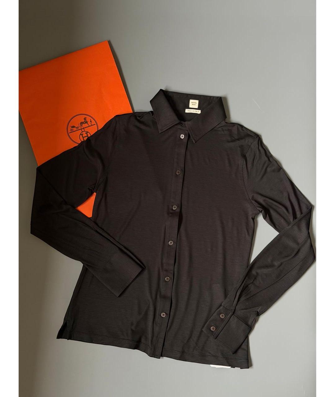 HERMES Черная блузы, фото 3