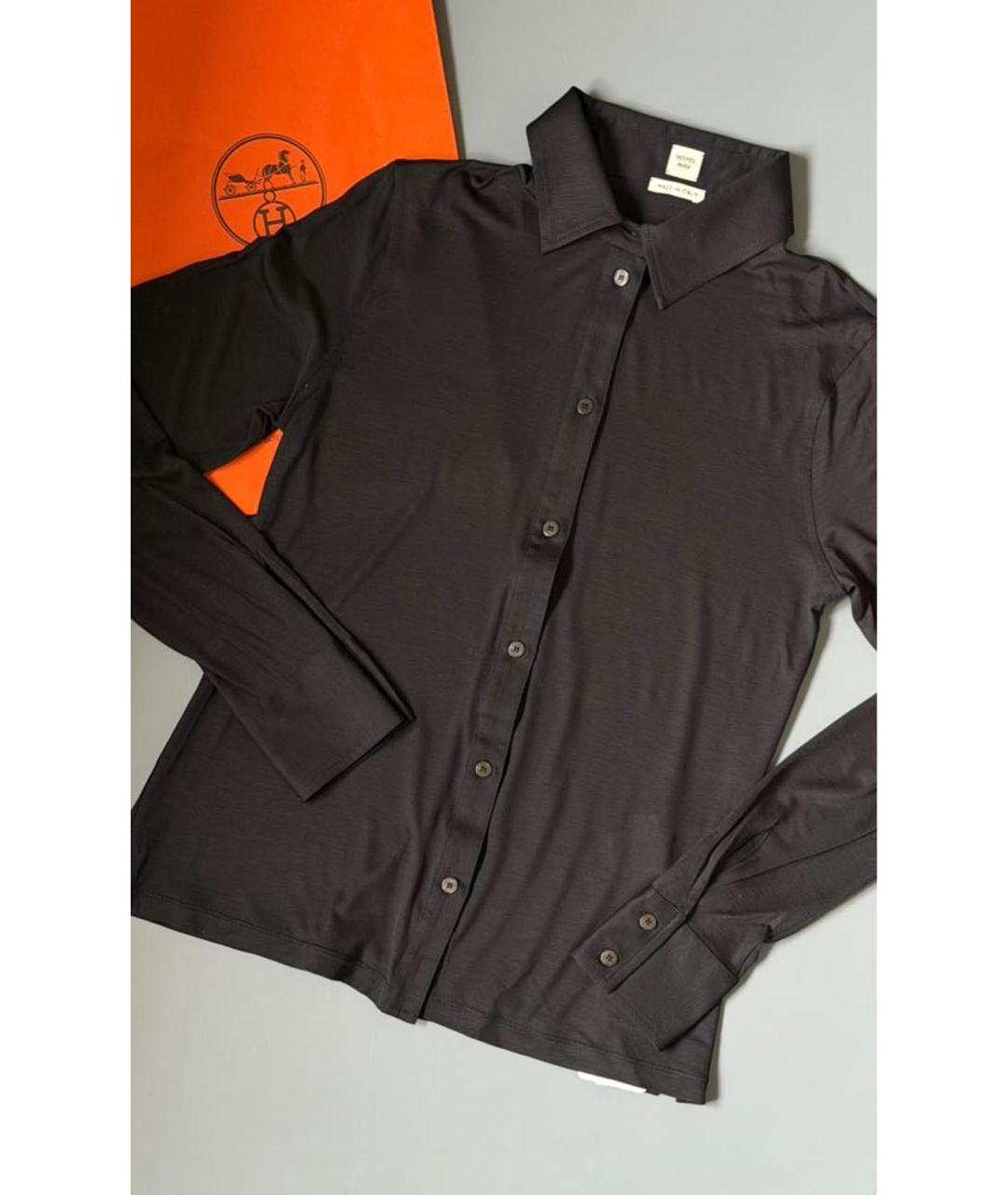 HERMES Черная блузы, фото 2