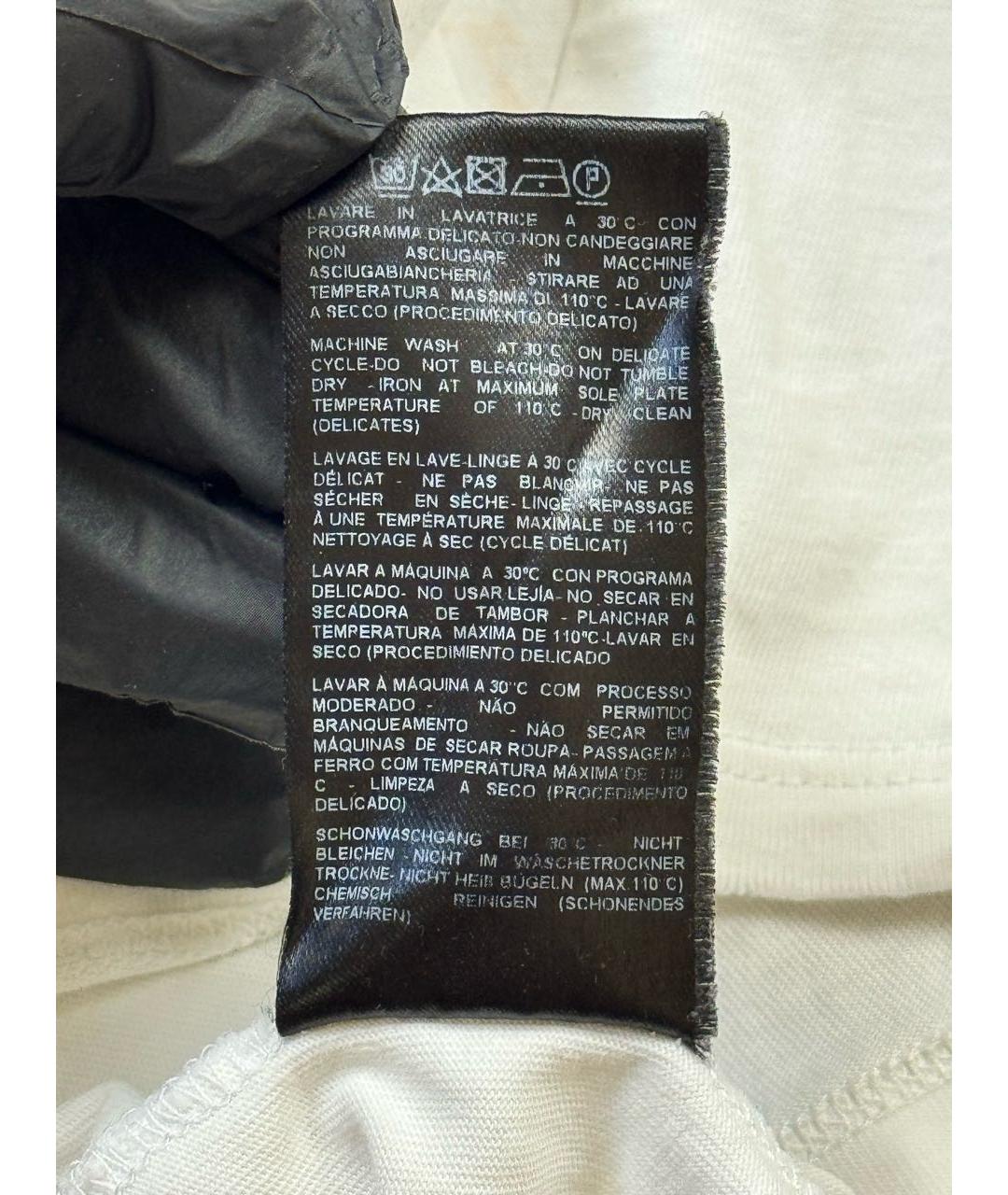 RAF SIMONS Белая хлопковая футболка, фото 7