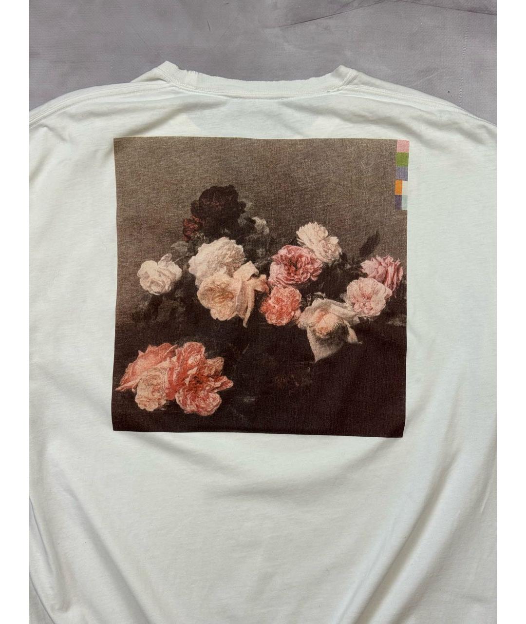 RAF SIMONS Белая хлопковая футболка, фото 4