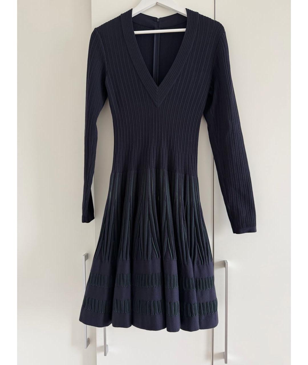 ALAIA Фиолетовое шерстяное повседневное платье, фото 8