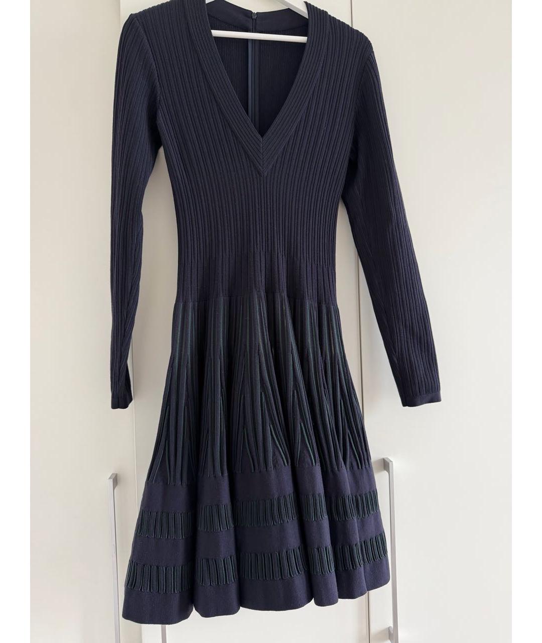 ALAIA Фиолетовое шерстяное повседневное платье, фото 4