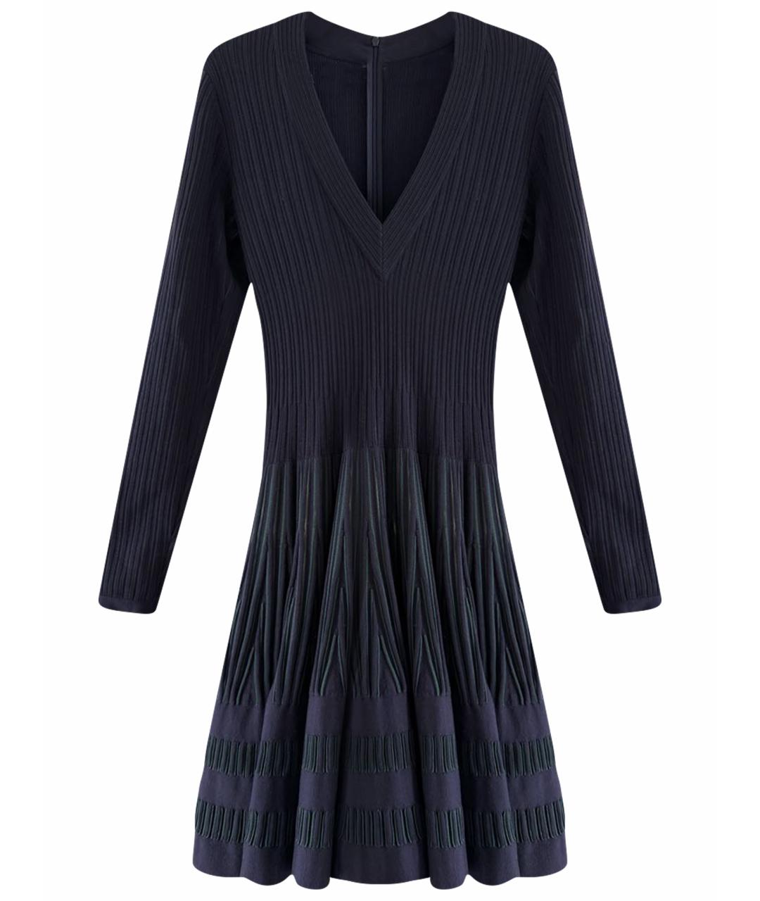 ALAIA Фиолетовое шерстяное повседневное платье, фото 1