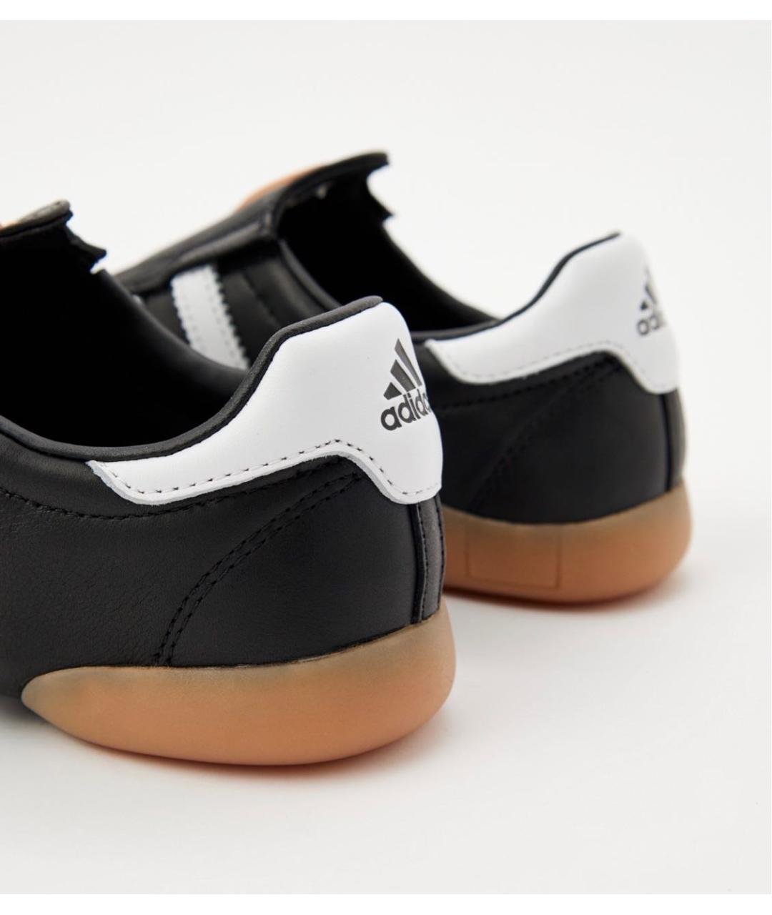 ADIDAS Черные кожаные кроссовки, фото 6