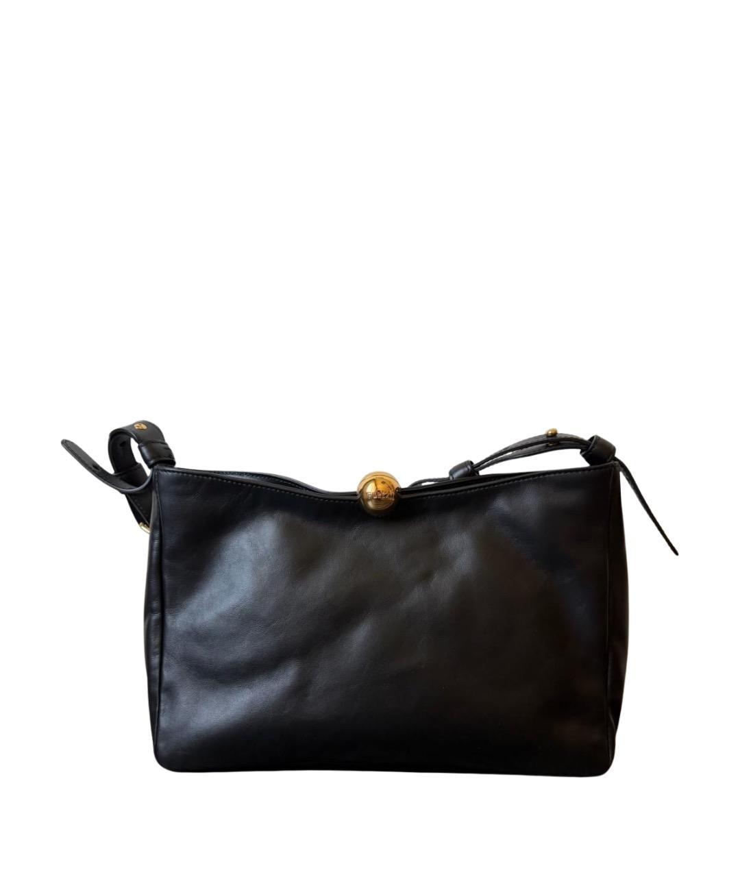 FURLA Черная кожаная сумка через плечо, фото 1