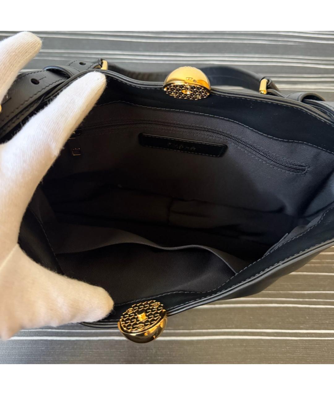FURLA Черная кожаная сумка через плечо, фото 4
