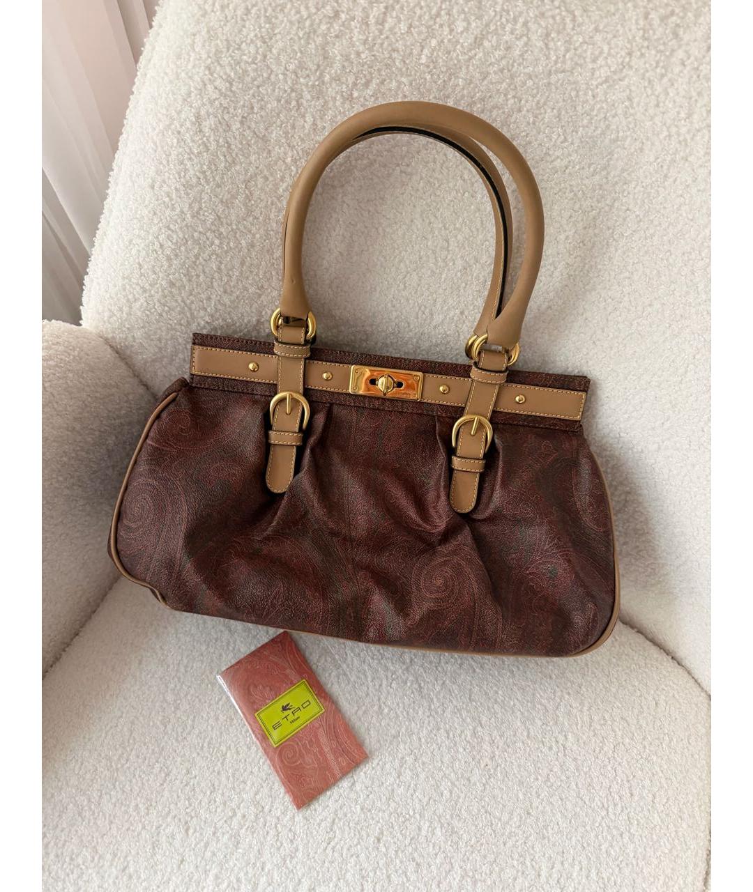 ETRO Бордовая сумка с короткими ручками, фото 2