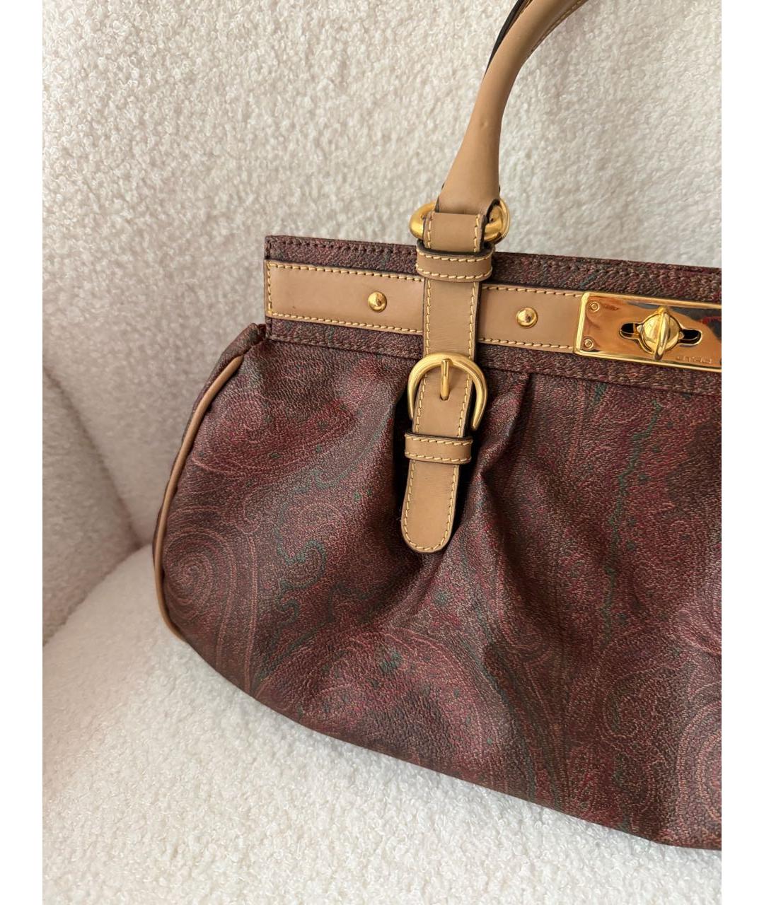 ETRO Бордовая сумка с короткими ручками, фото 7