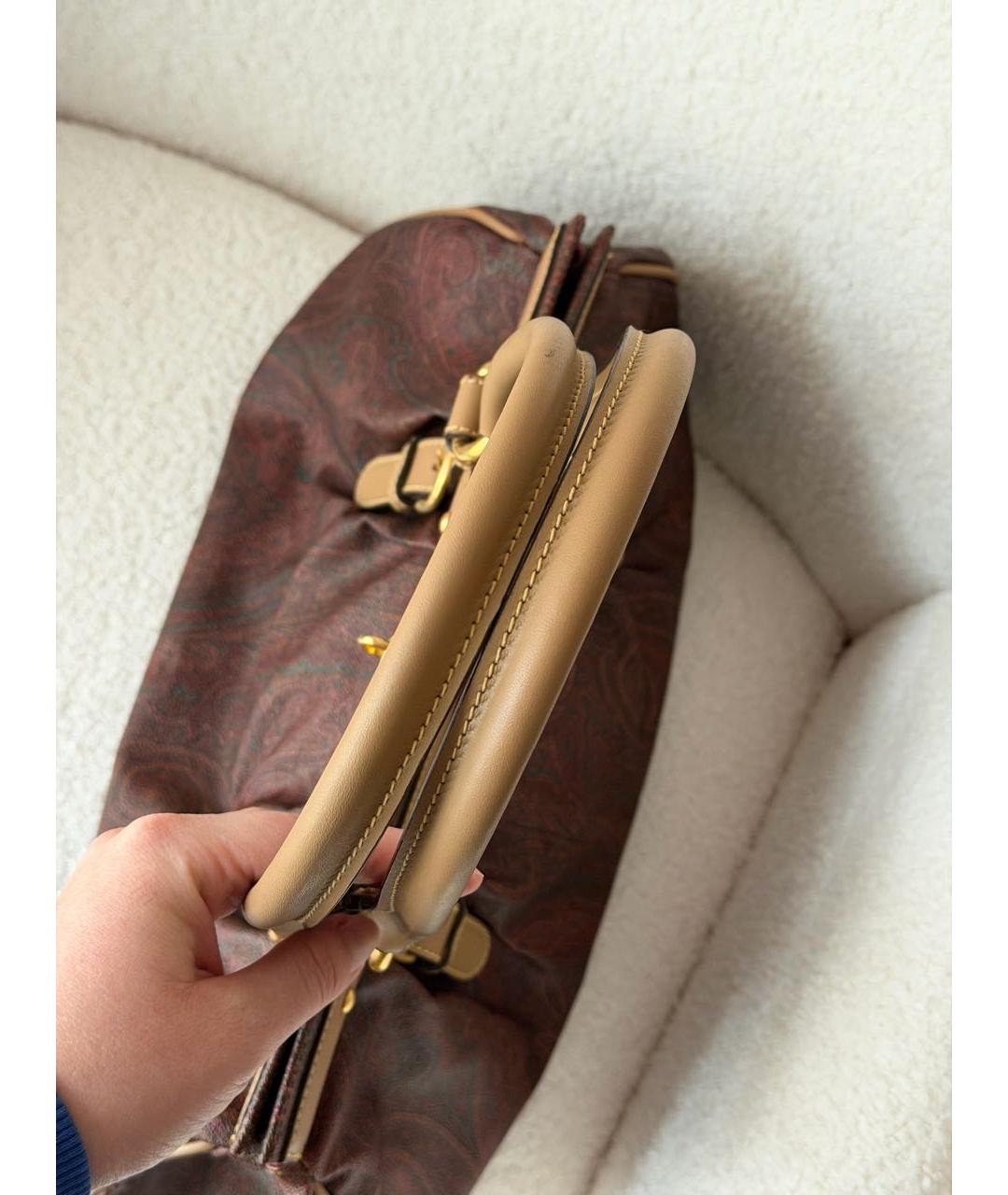 ETRO Бордовая сумка с короткими ручками, фото 5