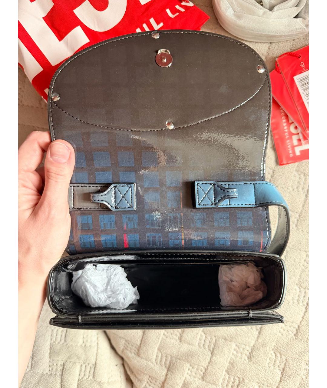 DIESEL Темно-синяя сумка с короткими ручками, фото 4