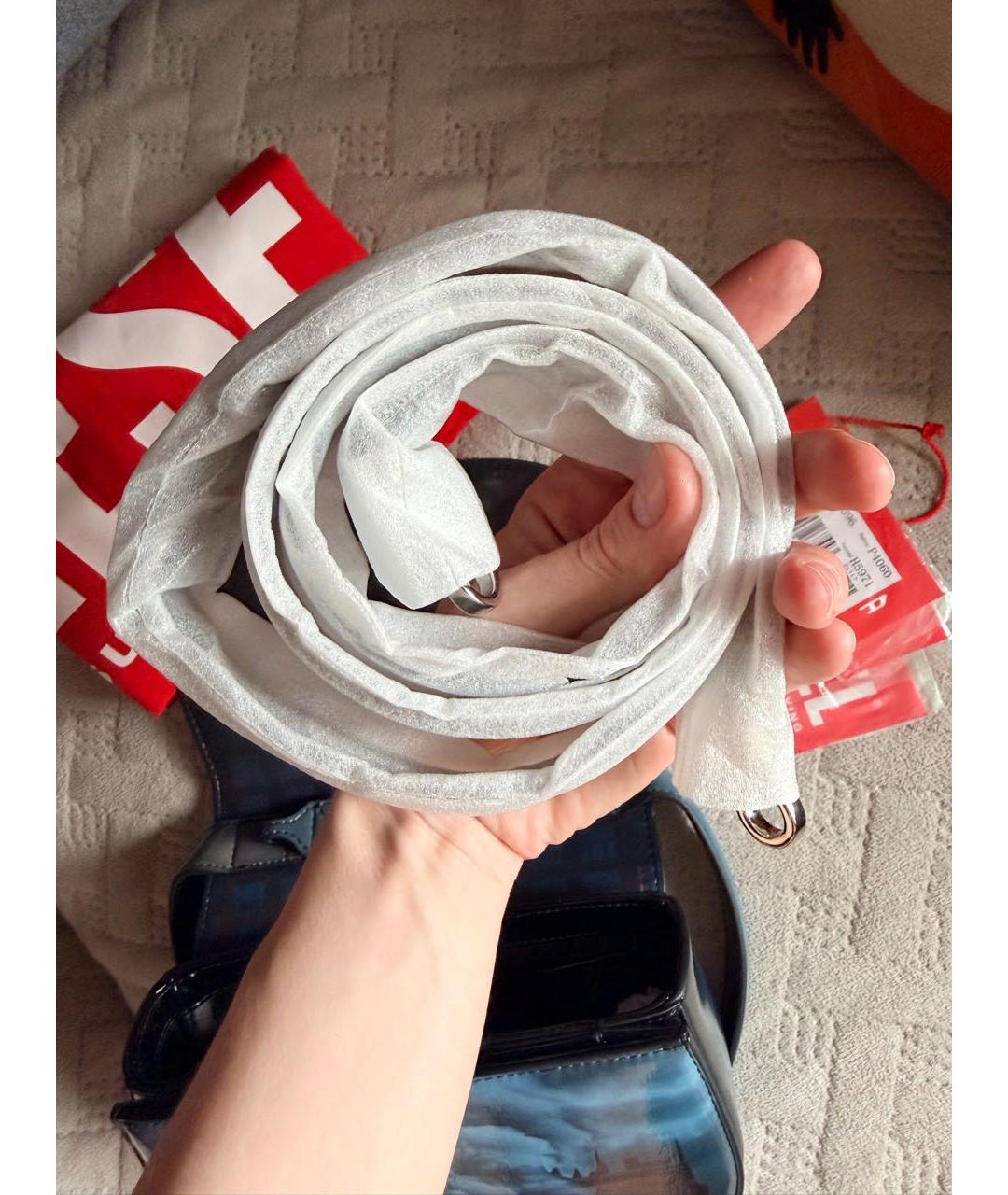 DIESEL Темно-синяя сумка с короткими ручками, фото 5