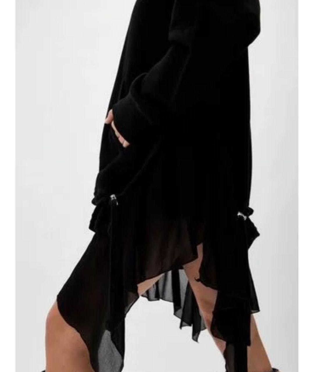 DIESEL Черное хлопковое повседневное платье, фото 3