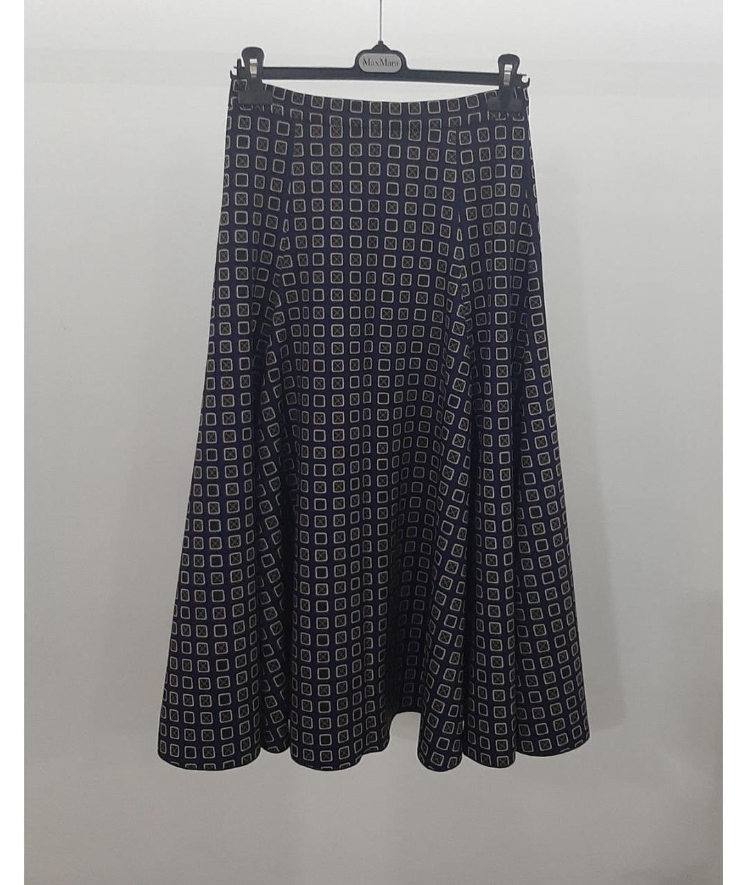 MAX MARA Синяя юбка макси, фото 2