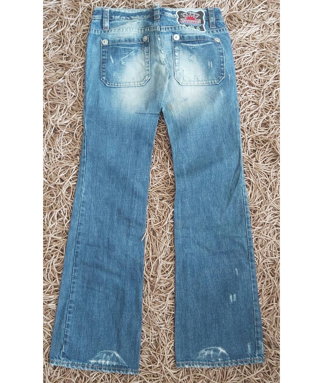 DSQUARED2 Голубые прямые джинсы, фото 2
