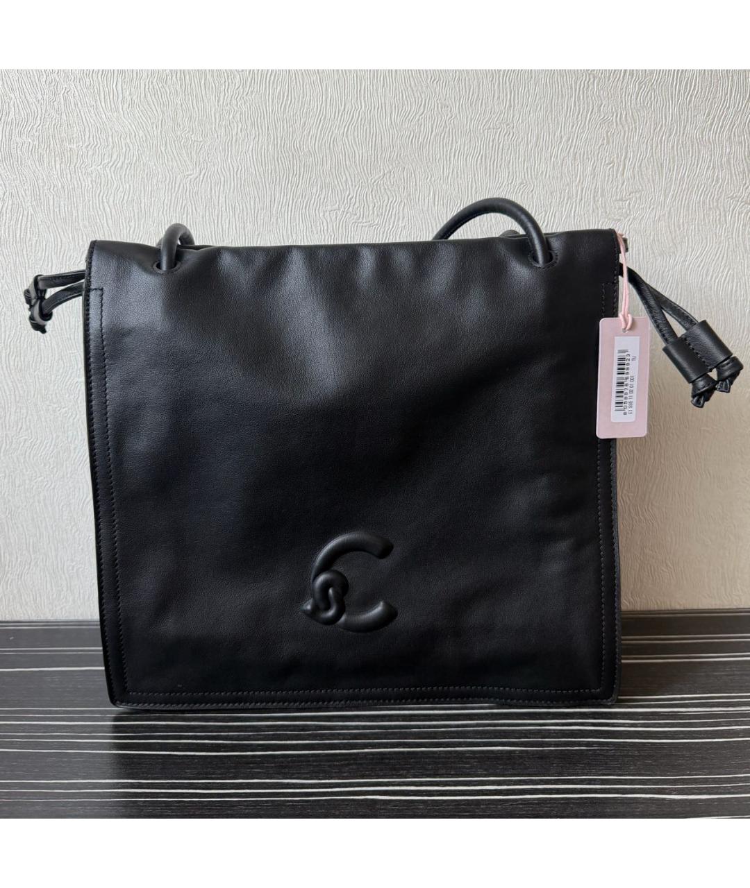 COCCINELLE Черная кожаная сумка с короткими ручками, фото 8