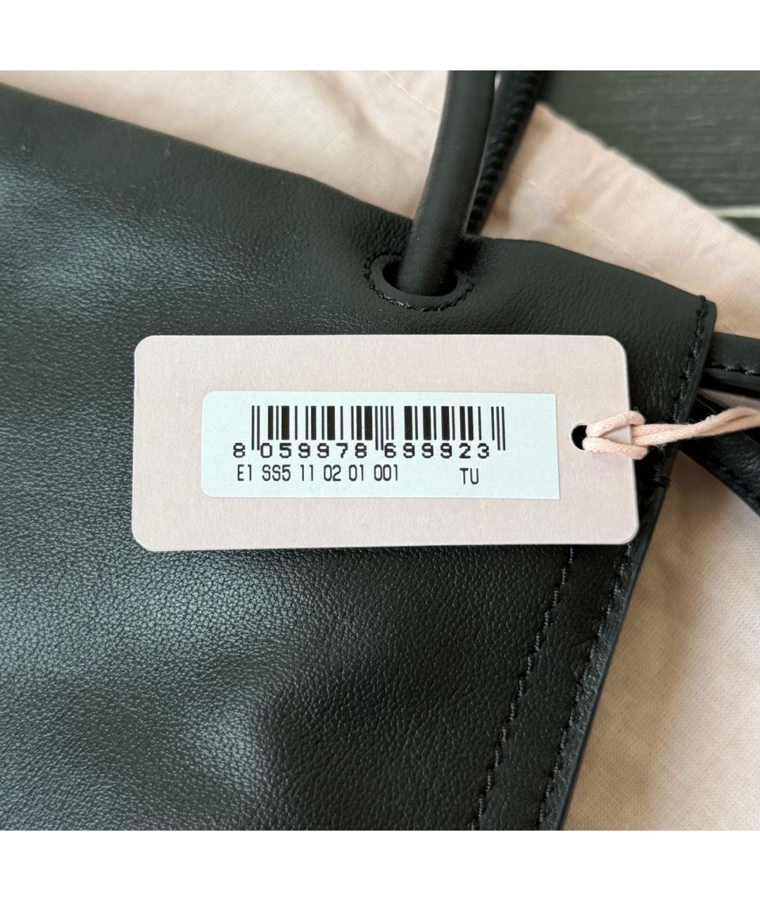COCCINELLE Черная кожаная сумка с короткими ручками, фото 7