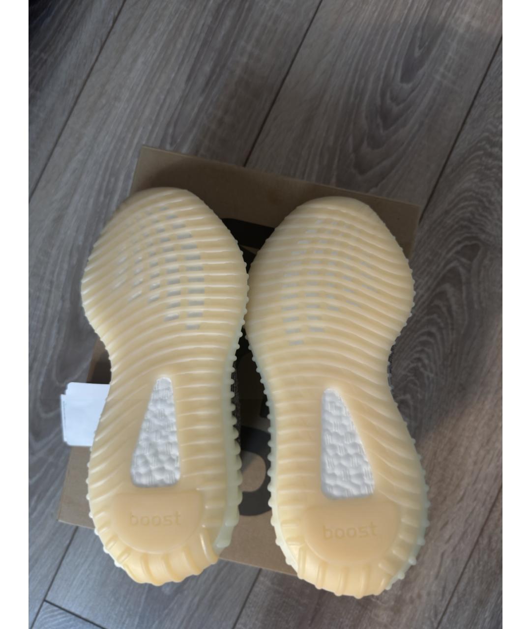 ADIDAS YEEZY Белые текстильные кроссовки, фото 5