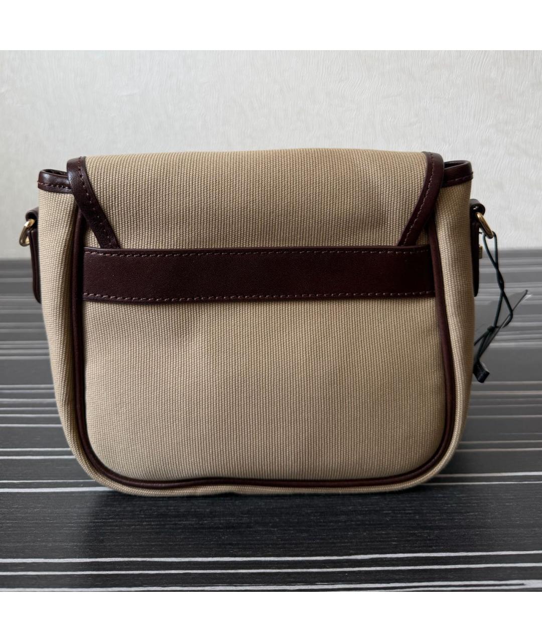 MAX MARA Коричневая тканевая сумка через плечо, фото 3