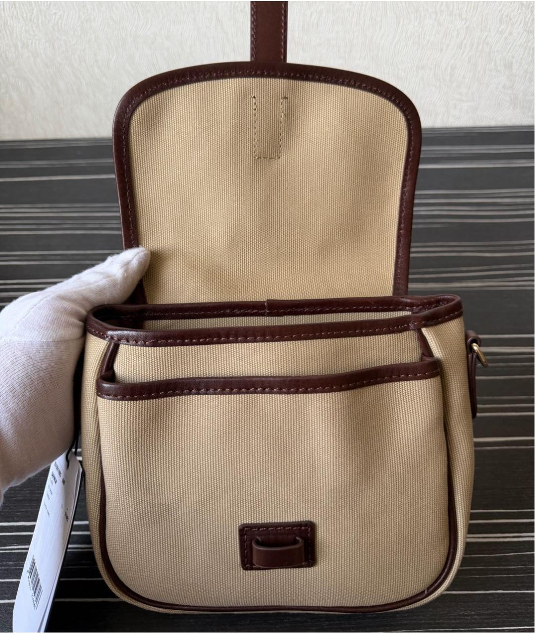 MAX MARA Коричневая тканевая сумка через плечо, фото 4