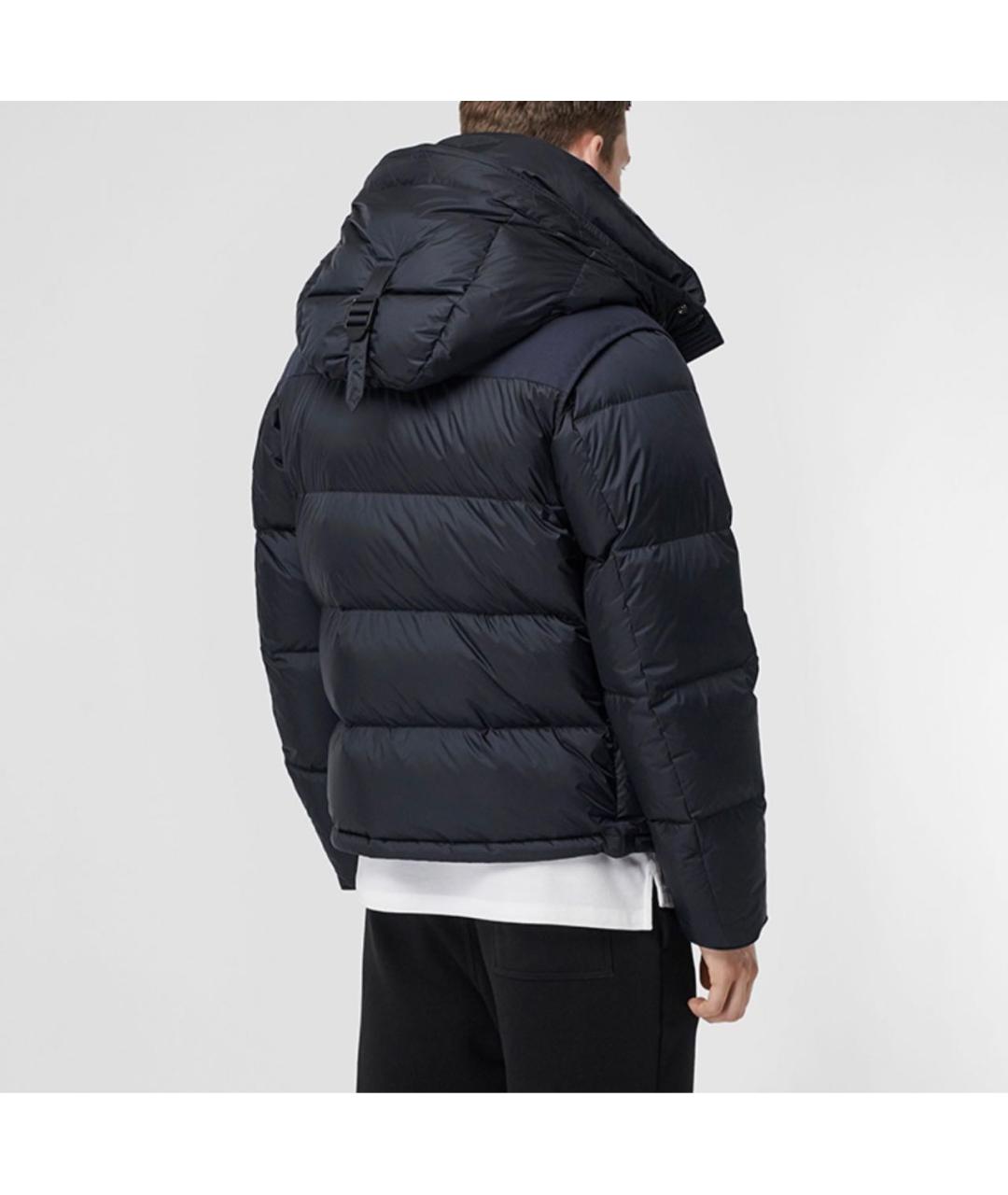 BURBERRY Черная полиэстеровая куртка, фото 2