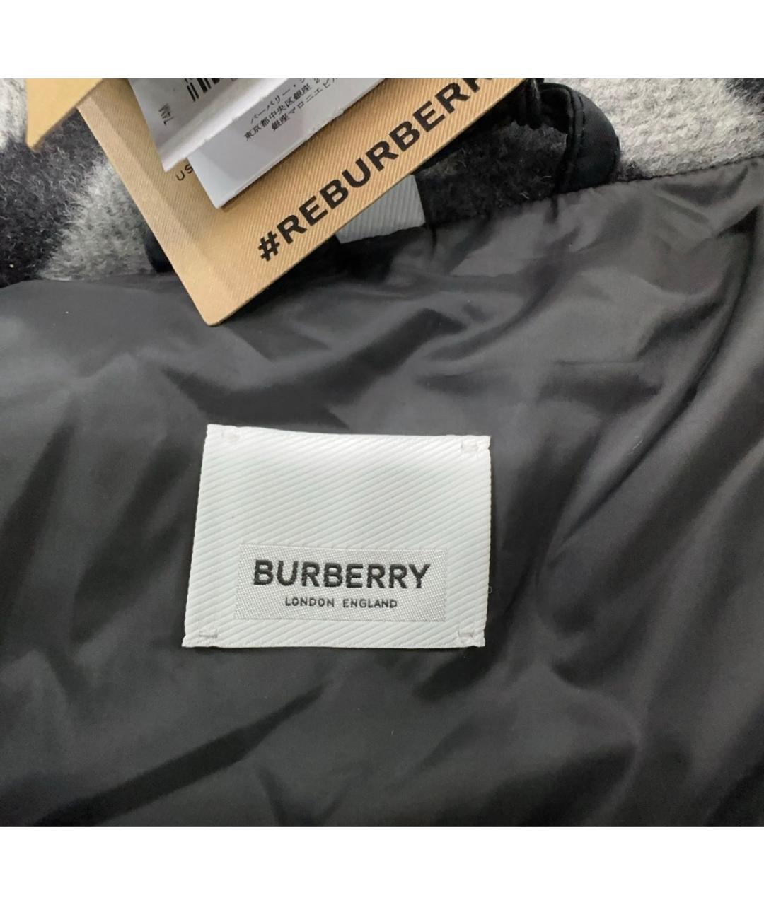 BURBERRY Черная полиэстеровая куртка, фото 4
