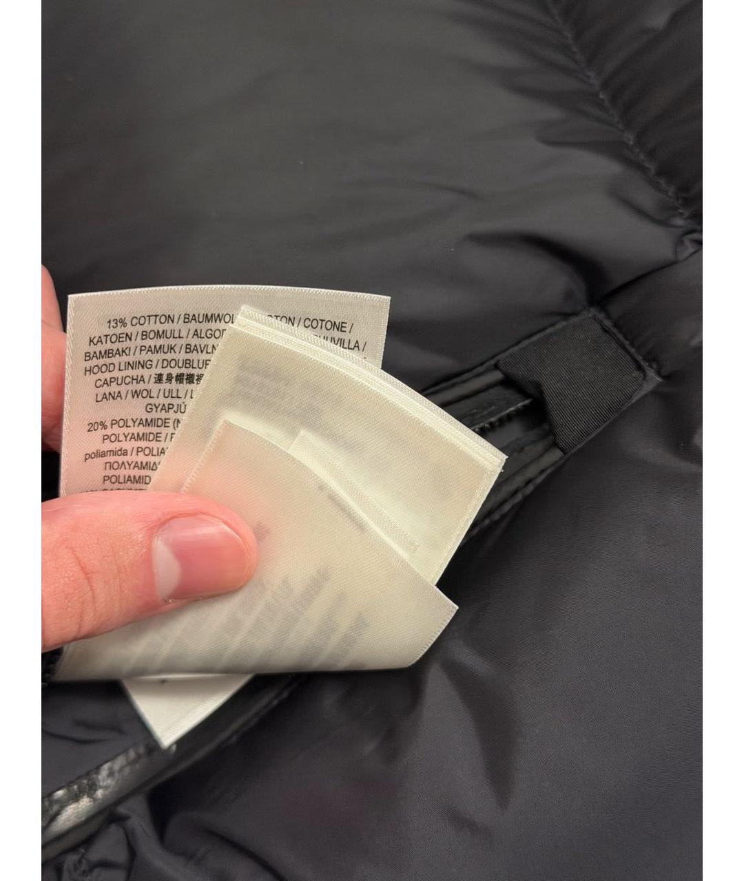 BURBERRY Черная полиэстеровая куртка, фото 3