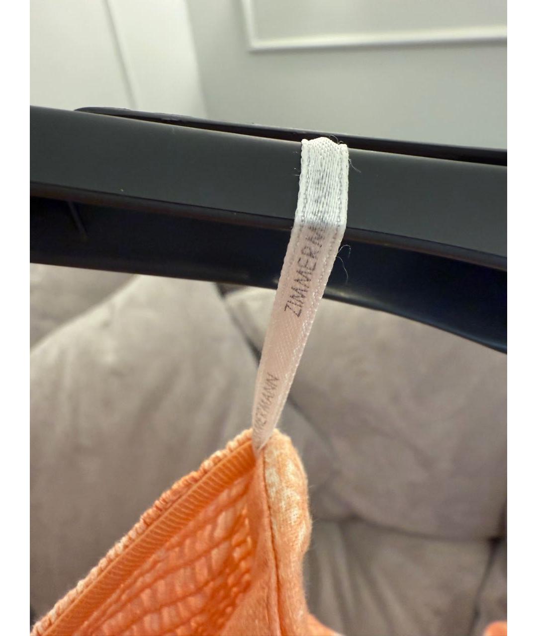 ZIMMERMANN Оранжевый льняной сарафан, фото 6