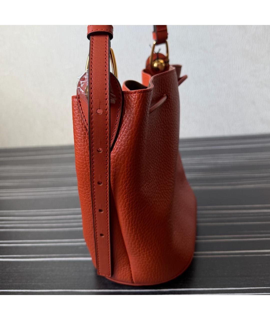 FURLA Красная кожаная сумка через плечо, фото 3