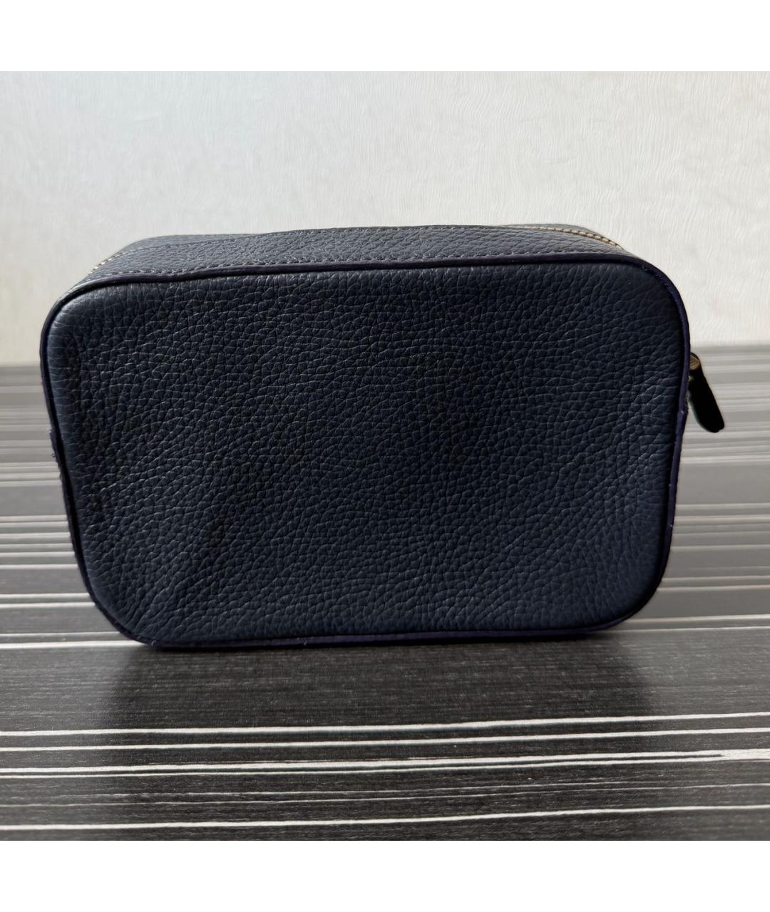 COCCINELLE Темно-синяя кожаная сумка через плечо, фото 3