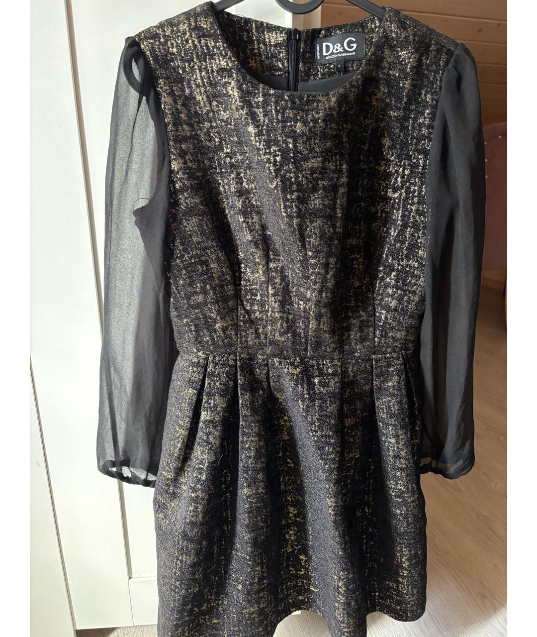 DOLCE&GABBANA Черное коктейльное платье, фото 3