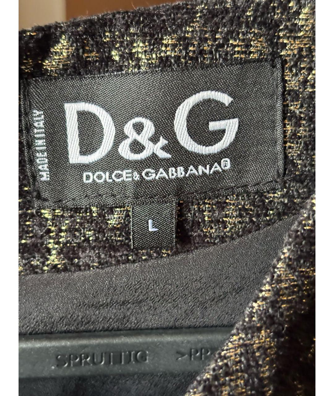 DOLCE&GABBANA Черное коктейльное платье, фото 2