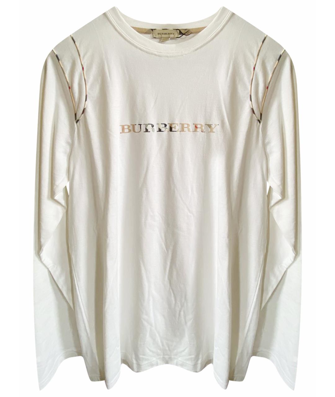 BURBERRY Белый хлопковый детская футболка / топ, фото 1