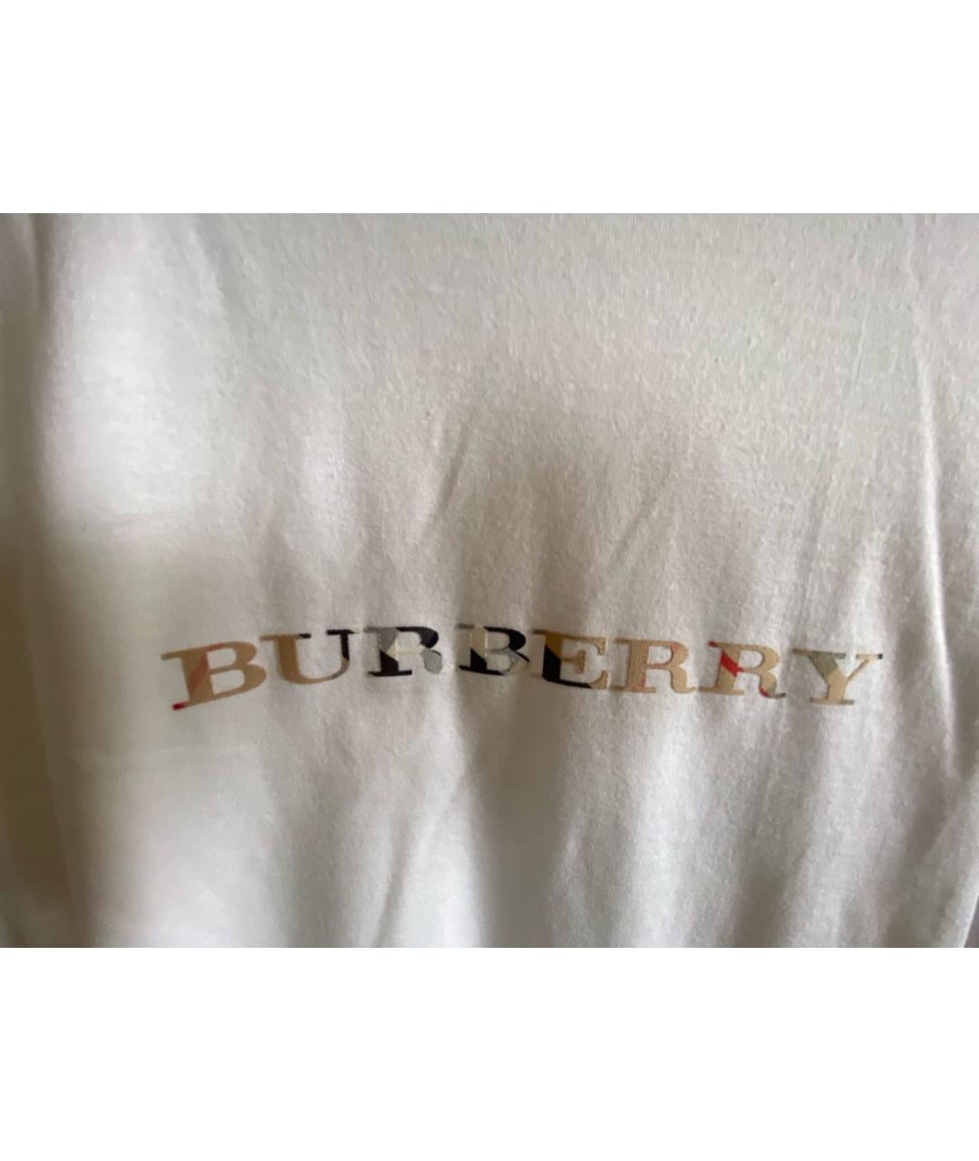 BURBERRY Белый хлопковый детская футболка / топ, фото 4