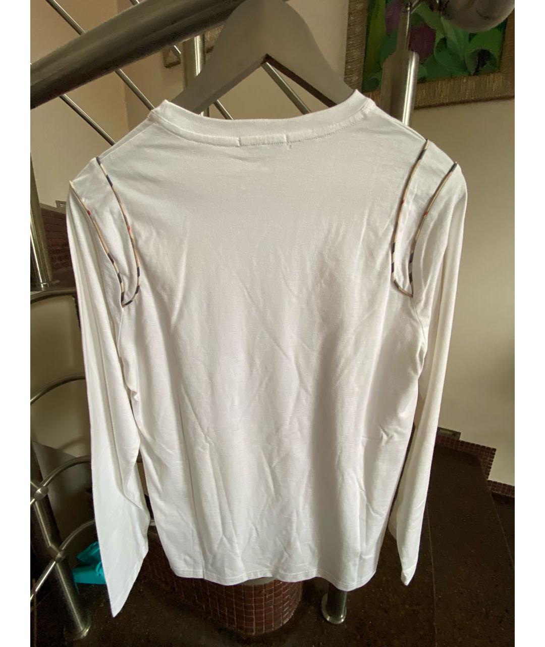 BURBERRY Белый хлопковый детская футболка / топ, фото 2