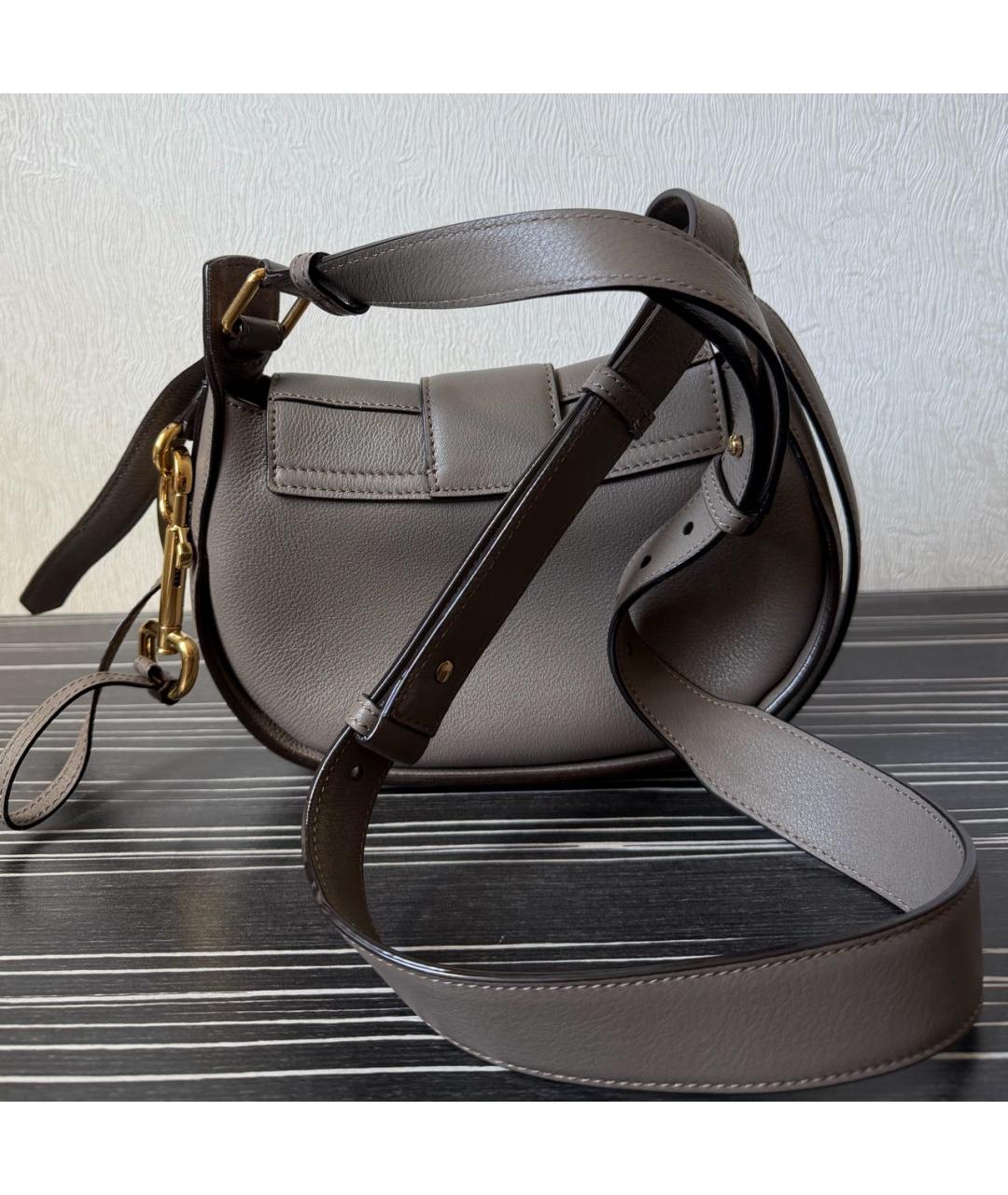CHLOE Серая кожаная сумка через плечо, фото 3