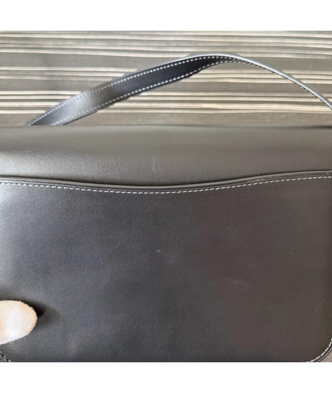 COACH Черная кожаная сумка через плечо, фото 6