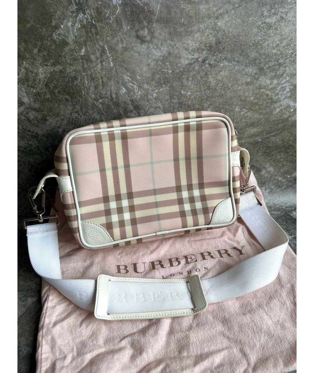 BURBERRY Розовая сумка через плечо, фото 2