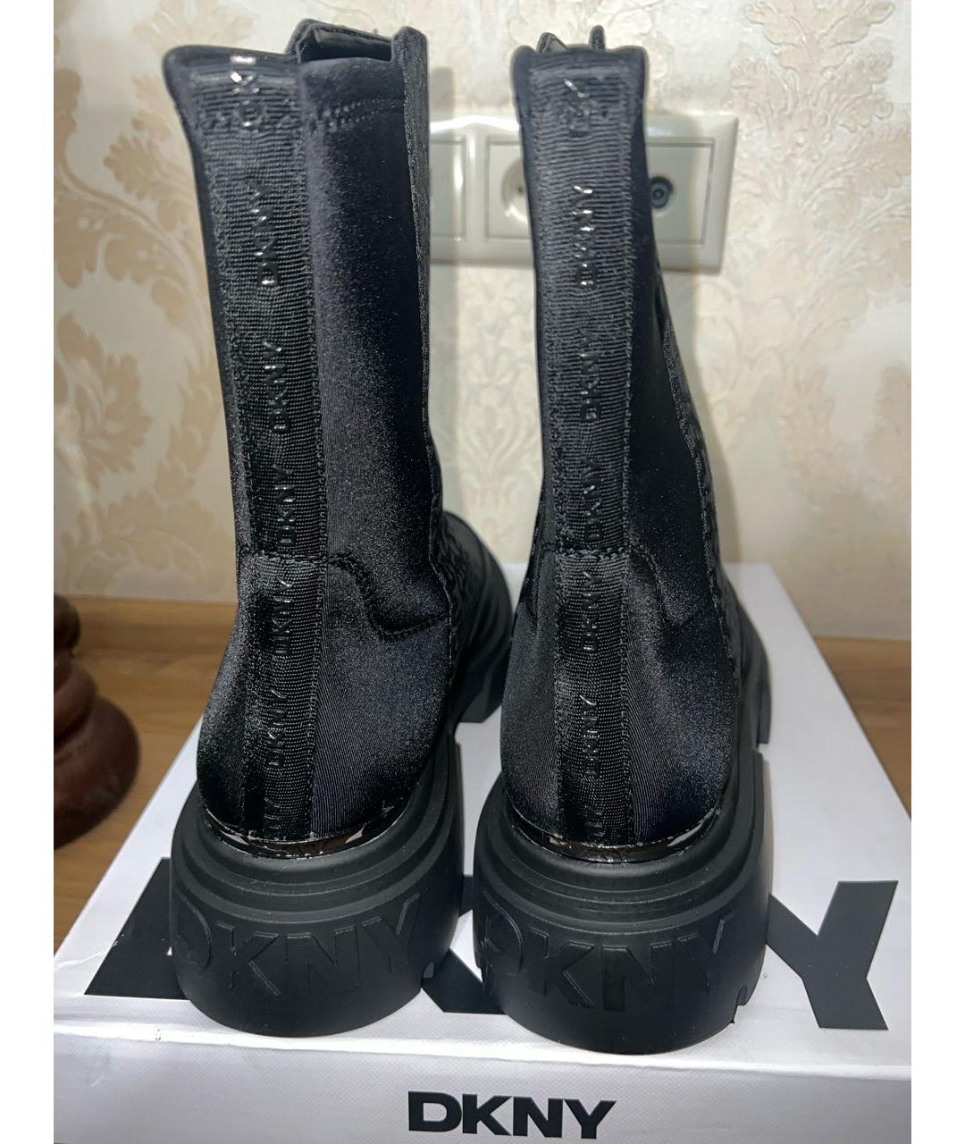 DKNY Черные синтетические полусапоги, фото 4