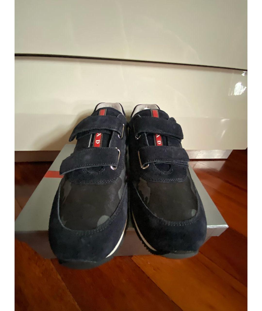 PRADA Мульти текстильные кеды, фото 2