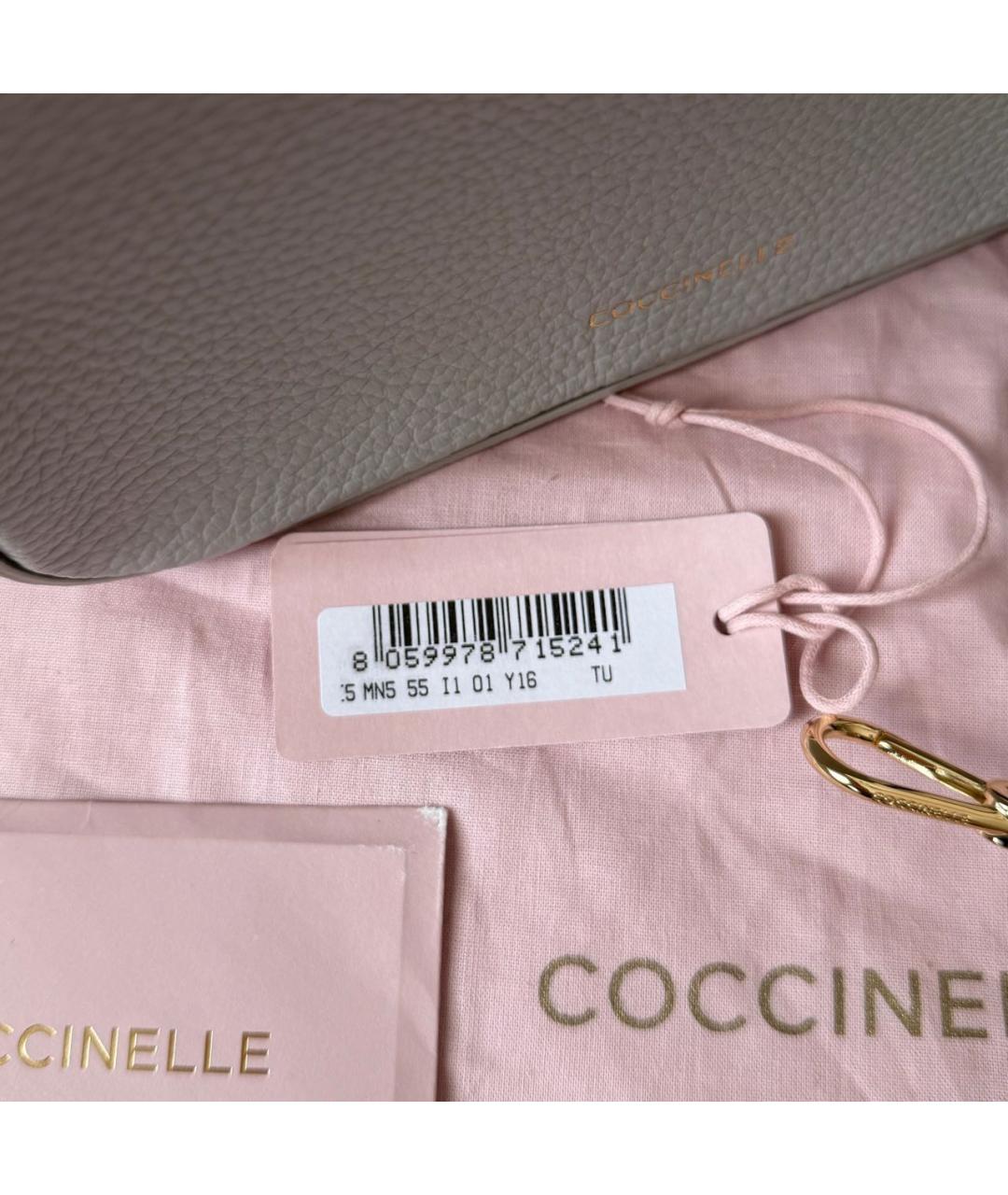 COCCINELLE Голубая кожаная сумка через плечо, фото 6