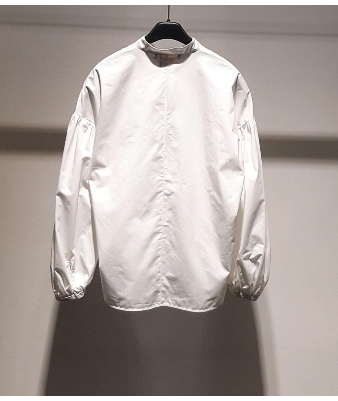 MAX MARA STUDIO Белая хлопковая блузы, фото 2