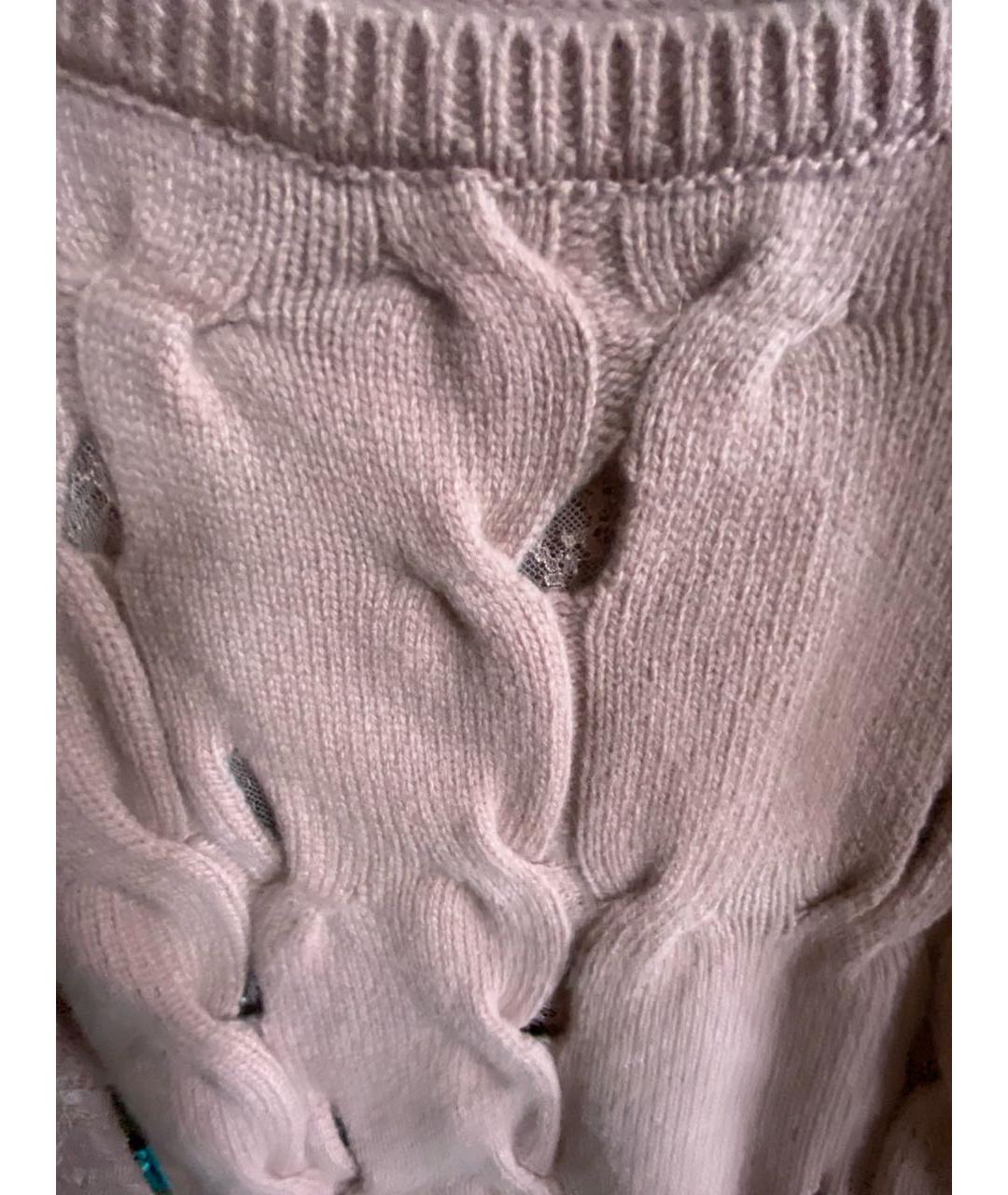 BLUMARINE Розовый шерстяной джемпер / свитер, фото 7