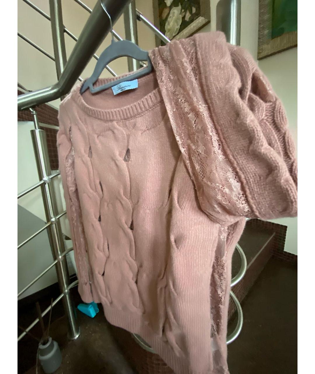 BLUMARINE Розовый шерстяной джемпер / свитер, фото 6