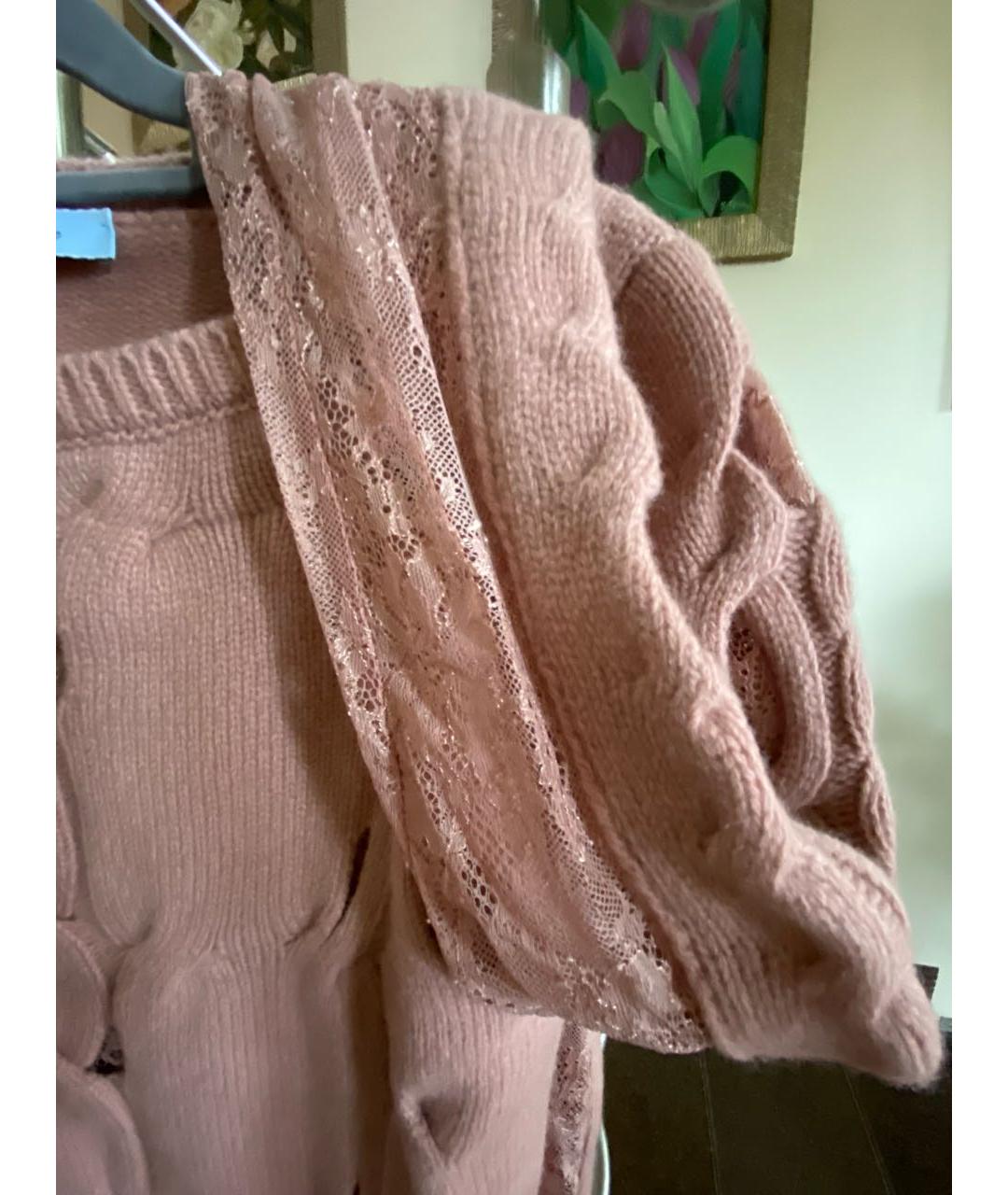 BLUMARINE Розовый шерстяной джемпер / свитер, фото 4