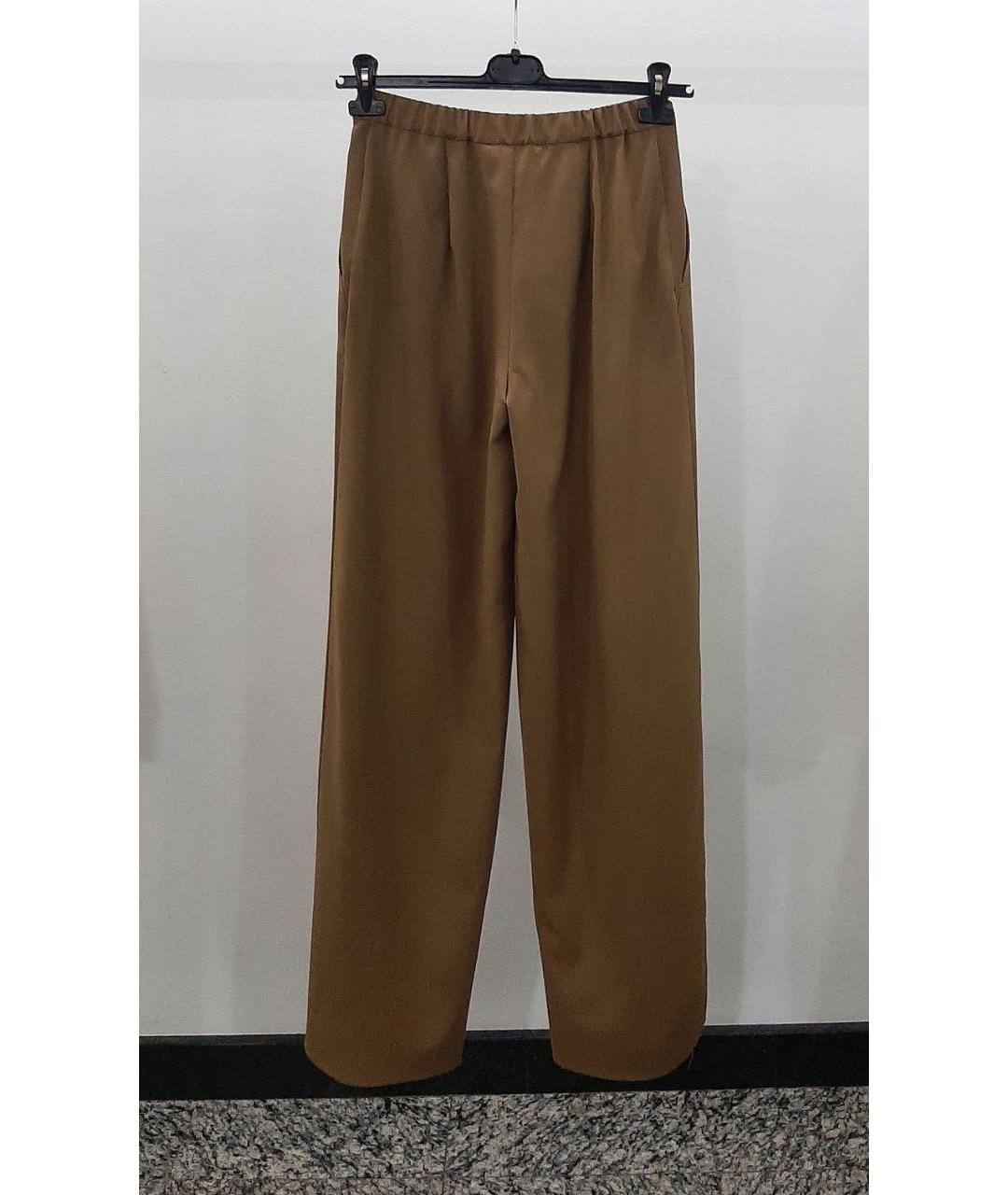 MAX MARA STUDIO Коричневые брюки широкие, фото 2
